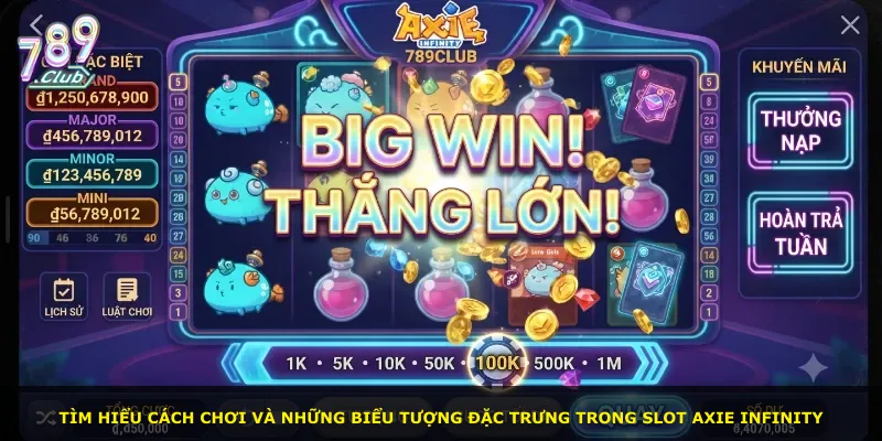 Tìm hiểu cách chơi và những biểu tượng đặc trưng trong slot Axie Infinity