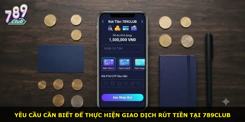 Yêu cầu cần biết để thực hiện giao dịch rút tiền tại 789Club